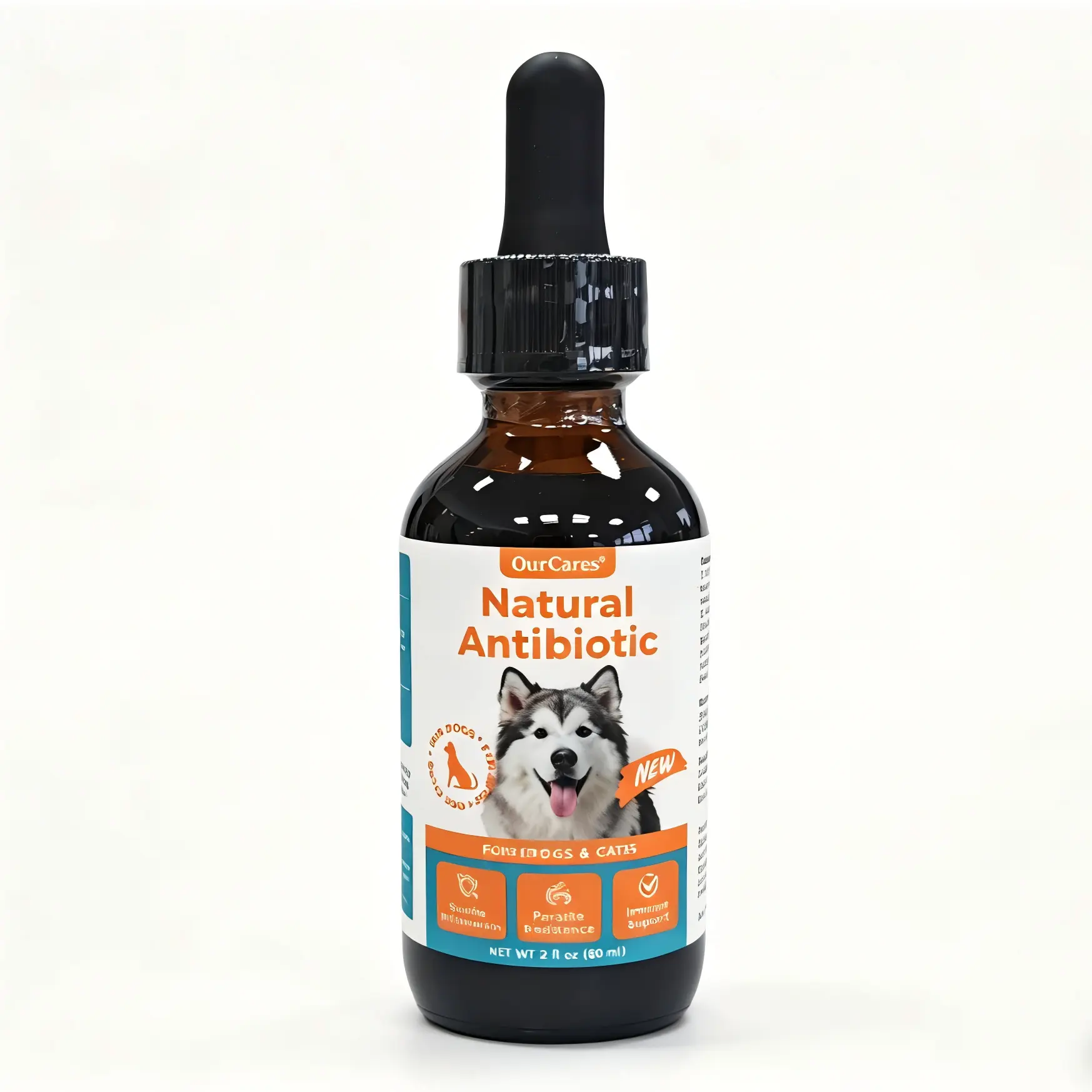 Dog Urinary & Immune Support Drops | OurCares Herbal Blend with Echinacea & Olive Leaf, 60ml