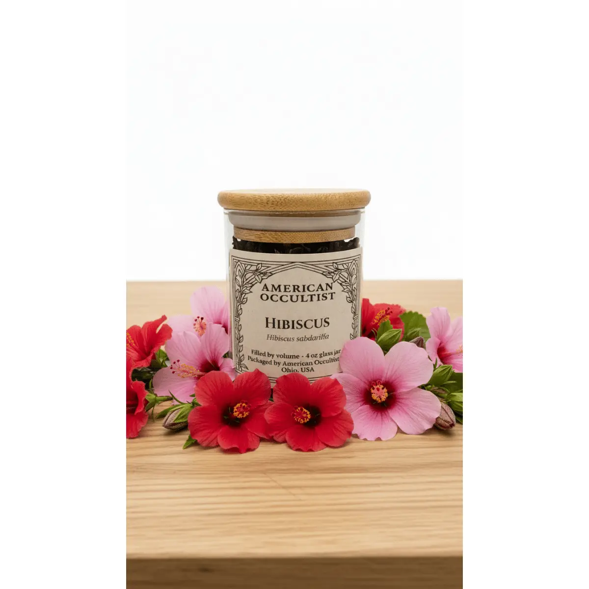 Hibiscus Herb Jar Hibiscus Herb Jar
