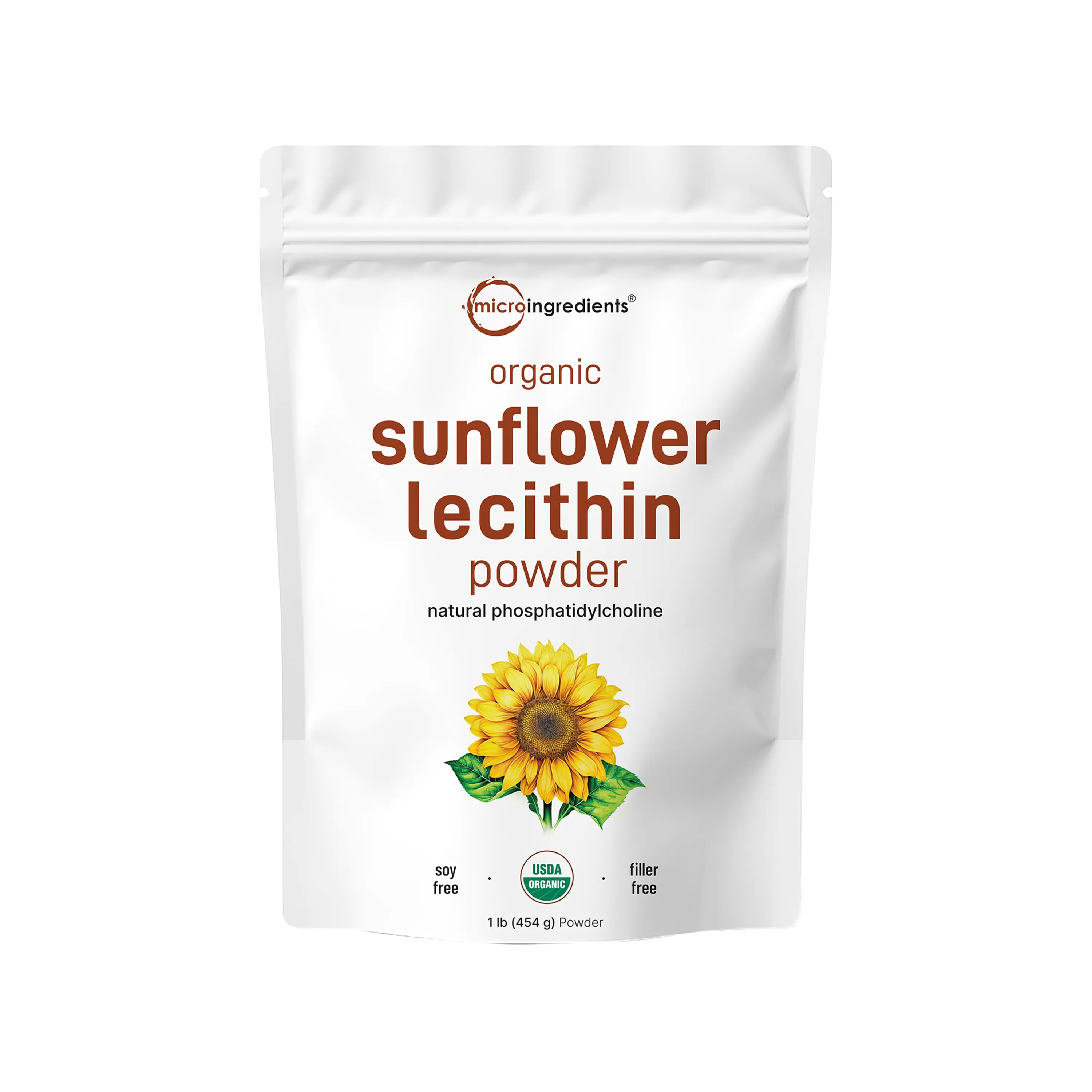 Micro Ingredients Organic Sunflower Lecithin Powder / Softgels Micro Ingredients Organic Sunflower Lecithin Powder / Softgels