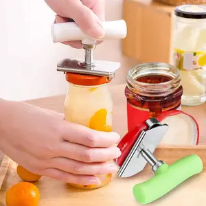 2 Can Openers, Manual Can Openers, Open Jars Easily (White and Green)