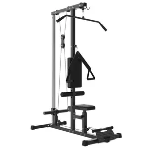 Garvee LAT Pull Down Machine Wall Mounted with Dual Pulley Cable System for Full Body Workout, 400LBS Capacity, 20 Adjustable Heights, Compact Home Gym Strength Training Equipment