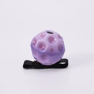 Elastic String Wrist Bouncy Moon Ball - High Bounce Hand Throw Stress Relief Toy for Play & Exercise