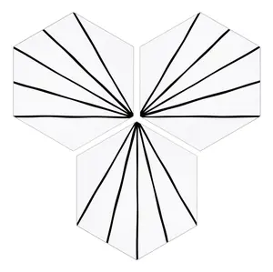 INNO STICKERS 45-Sheet Peel and Stick Backsplash Tile Sticker 6"x7" White Art Deco Flower Vintage Self-Adhesive Wall Tile for Kitchen Bathroom Living Room