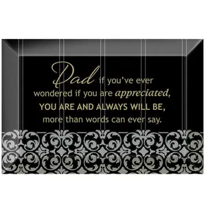 Dexsa Dad If You've Beveled Glass Plaque with Easel