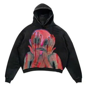 Vintage Tracksuit Fleece Hoodie Men Woman Top