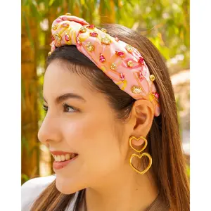 Hand Sewn Nora Jeweled Knot Headband
