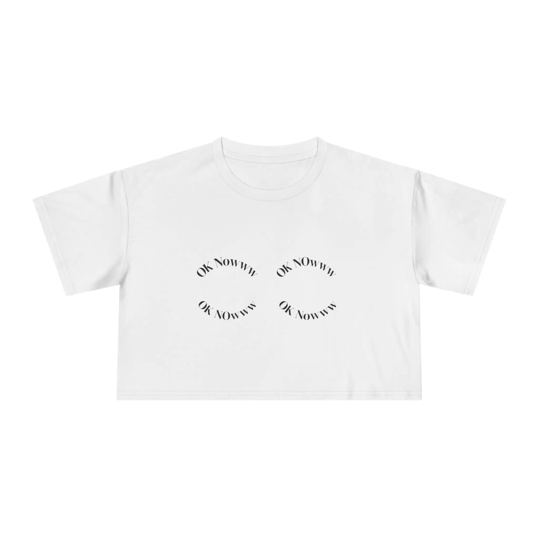 Women's Casual Short-Sleeve Round Neck Streetwear T-Shirt - New Day Greatness Crop Top with Rising Sun Graphic