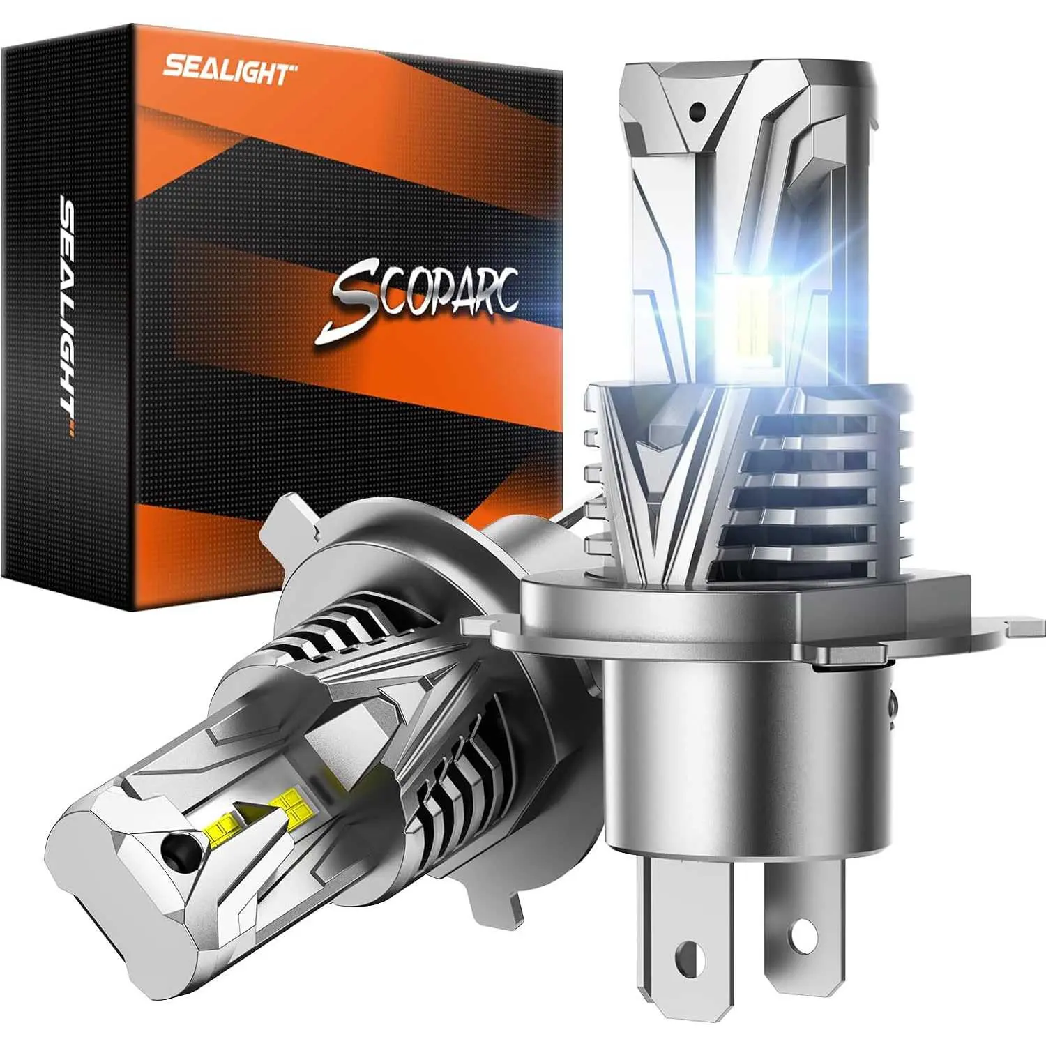 2001 Toyota Tacoma 9003/H4/HB2 130W 6500K White IP68 LED Headlight Bulbs 2PCS SEALIGHT S7S