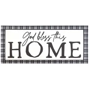 Magnolia Gardens DMI-2 9.75 x 21.875 in. God Bless This Home Insert Doormat