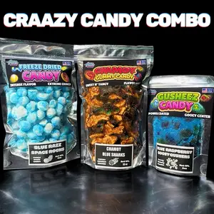 Crazy Candy Combo- Astro Freeze Treats- Pick Flavor- Chewy & Crunchy Sample Mix Snack