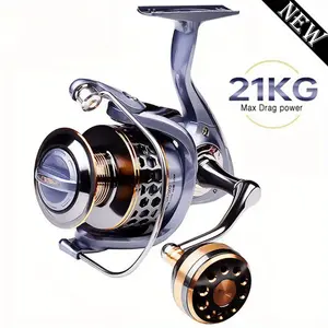 1 Premium 46.3LB Max Drag Saltwater Fishing Reel - High-Speed 5.2:1 Gear Ratio, Durable Alloy Spool, Ergonomic Handle, Professional Quality, Sleek Black & Golden Finish for Enhanced Angling Experience