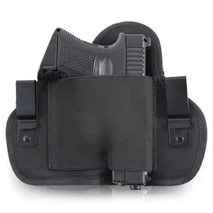 Right Hand IWB Concealed Carrying Pancake Holster with Cartridge Bag Right Hand IWB Concealed Carrying Pancake Holster with Cartridge Bag