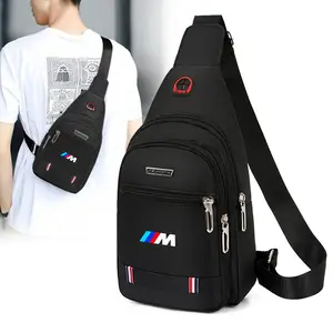 Bmw Leisure Car Small Backpack, One-Shoulder Messenger Bag, Chest Bag Compatible with X5/x6/f30/f34/f10/f20/g20/g30/f15/f16/1/3/5/7 Series, Versatile Bag