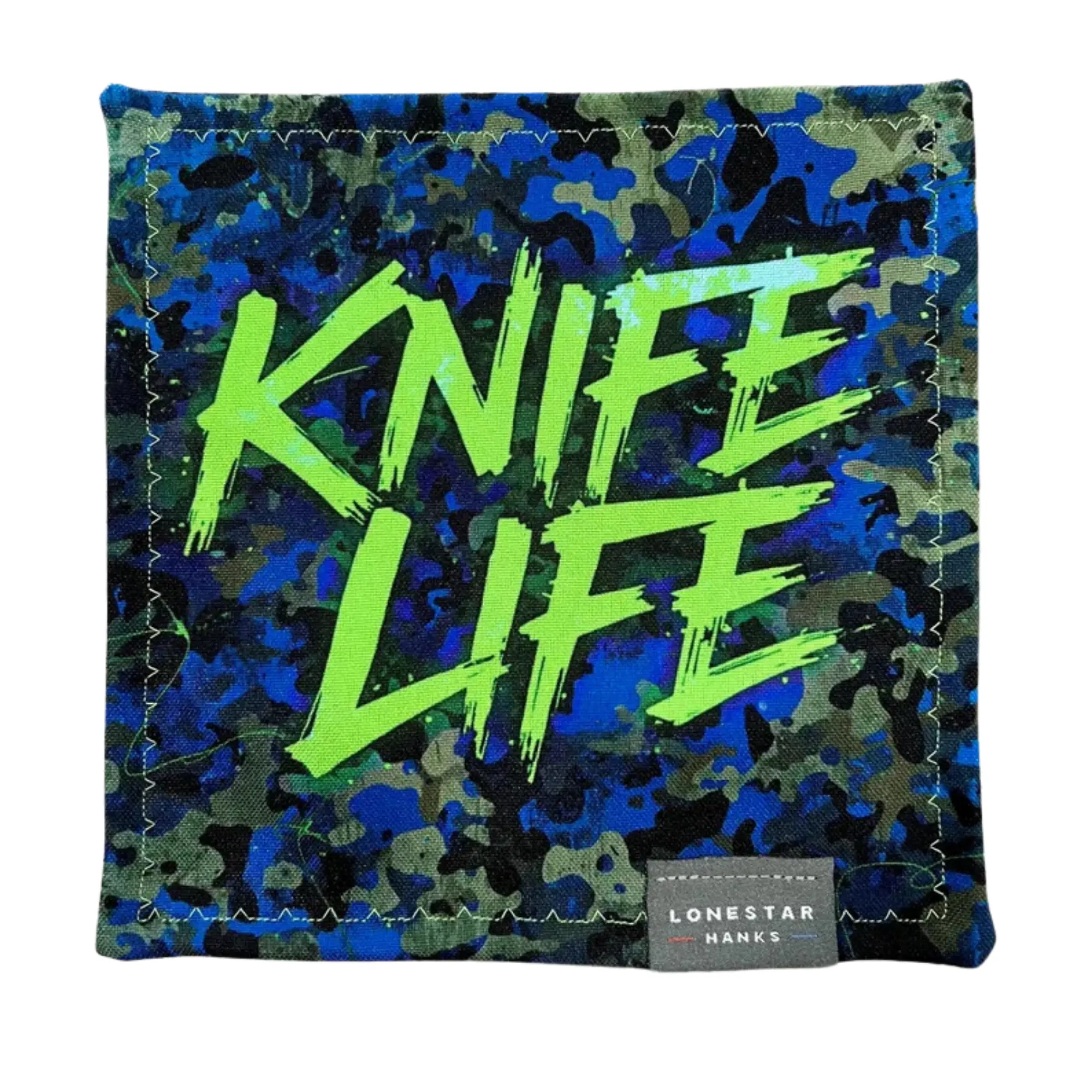 Knife Life Green Blue Camo EDC Microfiber Hank