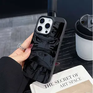 Anime Akatsuki Clouds Kurama For iPhone 17 Air 16 15 14 13 12 11 Pro Max Plus Frosted Large Holes Soft Phone Case