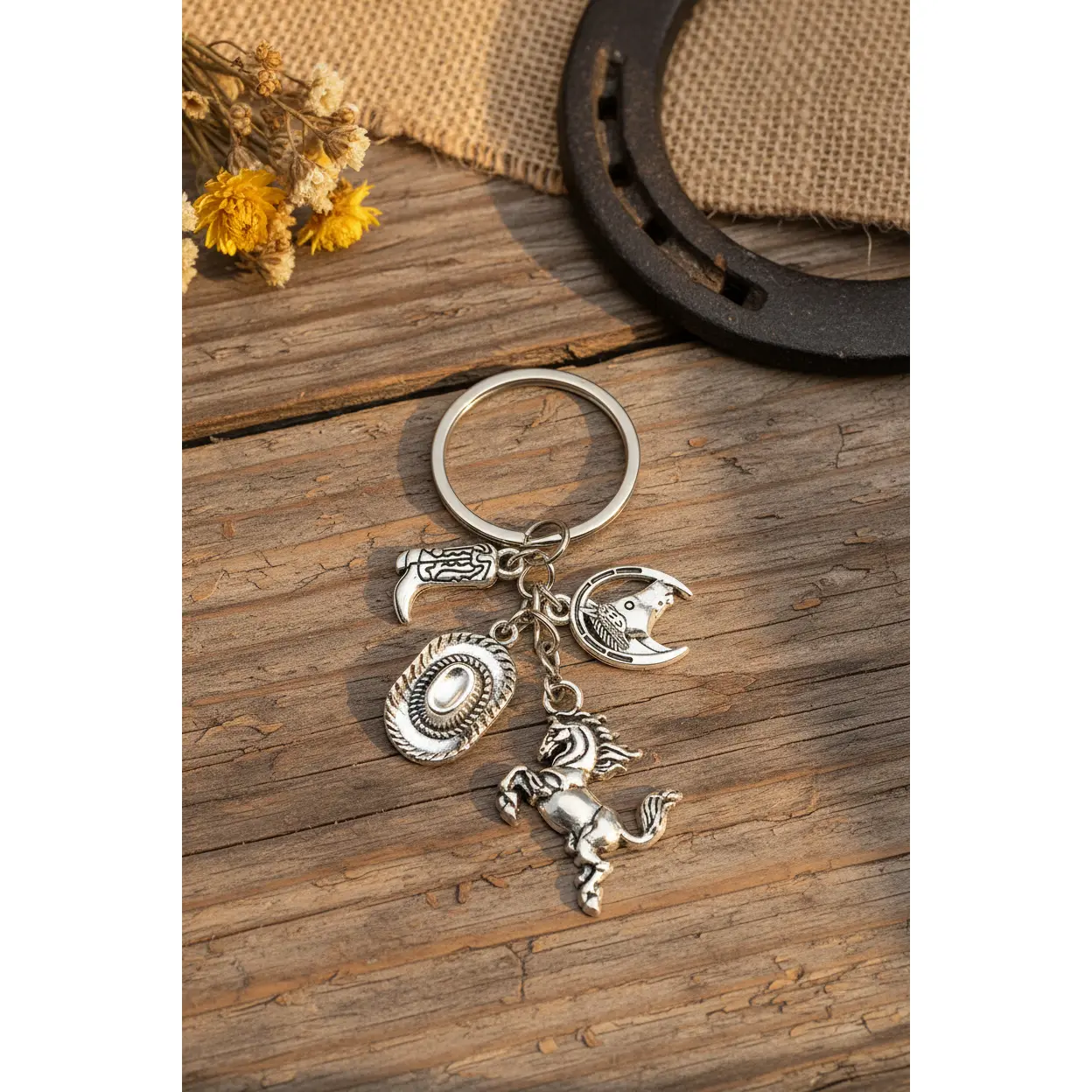 Cowgirl Keychain