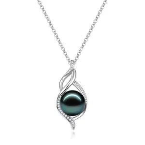 FANCIME "Moana Grace" Tahitian Pearl Sterling Silver Necklace