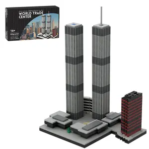 EngineDIY World Trade Center Building Blocks Set (982PCS) - World Famous Architectural Model for Home Decor