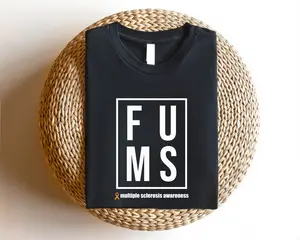 FU MS T-shirt, Multiple Sclerosis Awareness Shirt, MS Support Gift Tee, Ms Strong Short Sleeve, Orange Ribbon T-shirt, Fight Ms Matching Shirt.