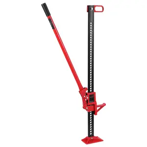 48" 7000LB Heavy Duty Farm Jack, High Lift Ratcheting Bumper Jack for Tractor, Truck, SUV, Lifting Range From 5.12'' to 40'',Off-Road Recovery Tool with Anti-Slip Base & Safety Locking Pins
