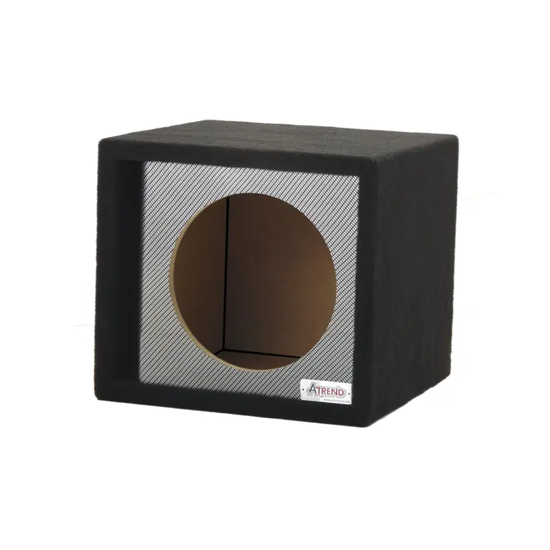 Atrend 15SVR Single 15 in Vented Subwoofer Box – Black Carbon Fiber