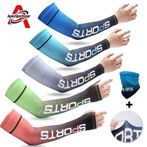 Outdoor Sun Protection Sleeves UPF 50+ Ice Silk Technology Anti-Sweat Cooling Arm Covers for Men Women Running Camping Golf Yoga Perfect Gift for Summer Outdoor Sports Enthusiasts