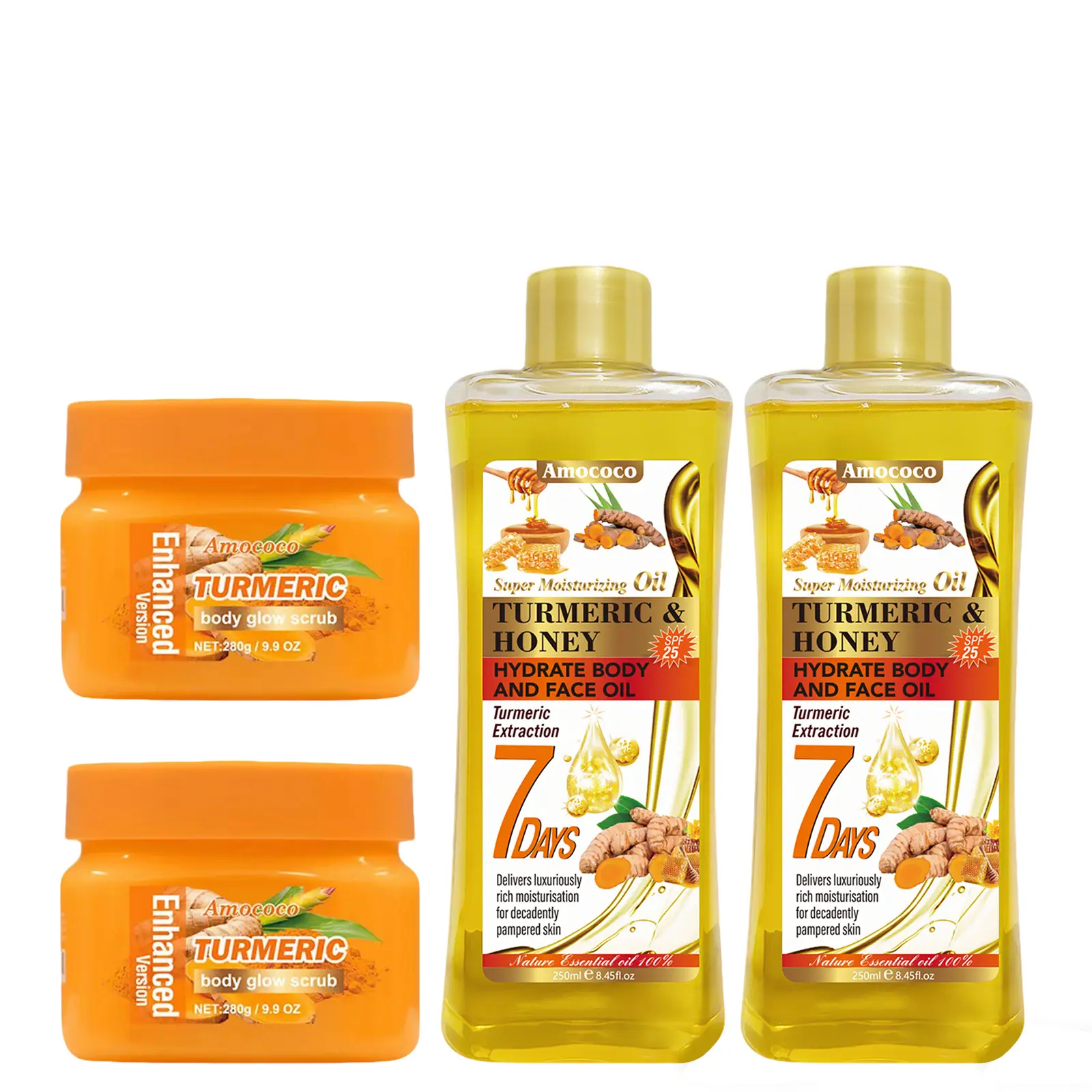 Turmeric Scrub *2 + Turmeric Oil 250ml*2