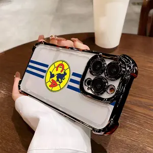 Football Club-Americas Phone Case Suitable for iPhone 17 16e 16 15 14 13 12 11 Mini Pro Max Air X XR XSMAX 8 7 Plus Anti Fall Transparent Soft Back Cover