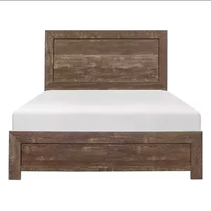 Corbin Rustic Brown Wood Queen Bed