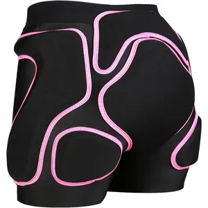 3D Protection Padded Shorts Hip Butt Tailbone Crash Pad Pants Impact Protective Gear for Figure Skating Snowboarding Ski Roller Skateboard