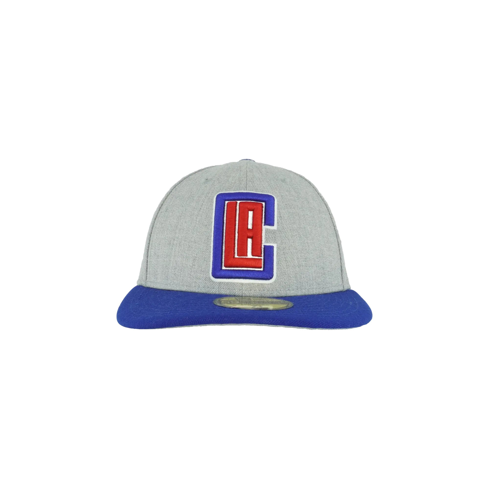 59FIFTY Los Angeles Clippers Low Profile Authentic Fitted Hat "Heather Gray / Royal Blue / Grey - Under Brim" NE949