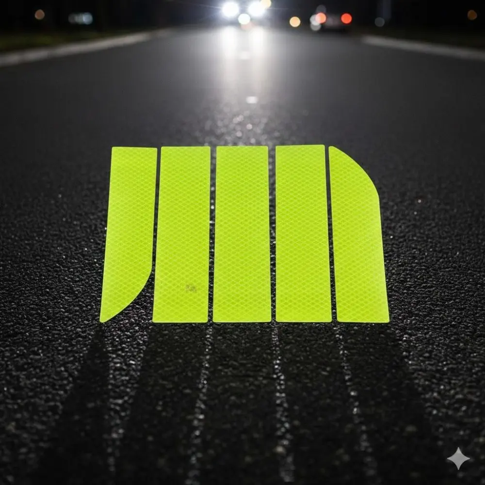 Diamond-Grade Reflective Tape: Waterproof Glow-in-the-Dark Safety Strips for Cars, SUV, Truck. Easy DIY Application, All-Weather Protection, Trunk & Body Upgrade.
