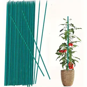 10pcs Sturdy Bamboo Plant Stakes for Robust Plant Support, Climbing Plants Outdoor and Indoor Gardening - Wooden Garden Stickers for Labeling and Flower Support