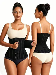 Back Buckle Waist Cinch Belt, Waist Support Body Shaper, Tummy Control Fitness Sweat Band, Sport Compression Waist Trainer Shapewear Womenswear