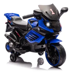 Garvee 6V Kids Electric Motorcycle Ride On Toy – Battery Powered Vehicle with Training Wheels, Realistic Engine Sounds, Music & Headlight, Safe Outdoor Ride, Max Speed 2mph, for Ages 3+