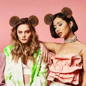 Chipmunk Ear Headband Plush Bear Ear Chipmunk Headband for Girls Elastic Animal Theme Makeup Headgear Animal Ears Headband