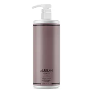 ALURAM Clean Beauty Collection Daily Shampoo 250g - Charcoal & Pomegranate Seed Oil for Fine to Medium Hair Care