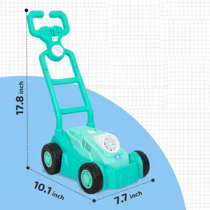 Baby Bubble Lawn Mower, Children's Bubble Machine, Bubble Blower, Summer Outdoor Push Garden Toy, Suitable For 3 4 5 Years Old, Preschool Boys And Girls Birthday Gift