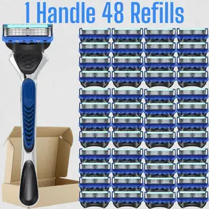 Men's Shaving Razor Set, High-Quality Sharp Blades, 5 Layer Stainless Steel, Dustproof Waterproof Rust-Resistant, Comfortable Shave Experience