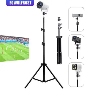 120CM Portable Projector Stand Retractable Universal 1/4 Screw Floor Tripod Stand Mount Porjector, Camera Traveling Products Adjustable Action Camera Mount