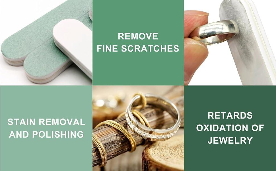 20Pcs Jewelry Polishing Stick & Silver Cleaning Cloth Set for Gold Silver Jewelry