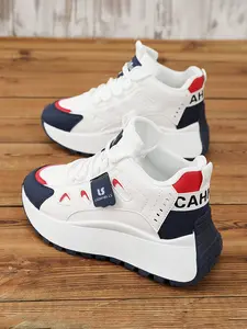 Women's Casual Sports Shoes, Skateboarding Sneakers, Road Running Shoes, Athletic Running Shoes, Athletic Running Trainers, Thick Sole Height Increase, Breathable Mesh