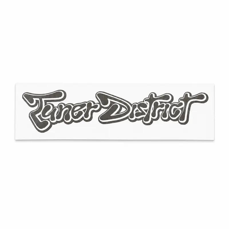 Tuner District 7” Chrome Window Sticker