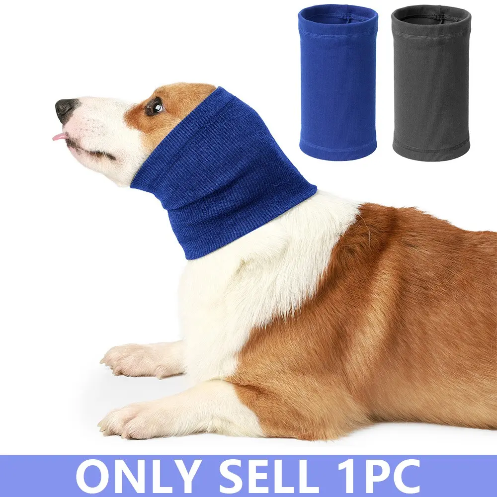 Dog Calming Hoodie Silent Head Cover Ear Muff for Noise Grooming Bathing Beauty Strong Drying Neck and Ear Heater Relieves Anxiety Stress Relief