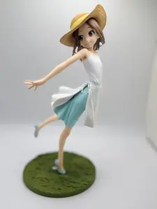 NEW Teasing Master Takagi-san Summer Ver. Anime Figure PVC Statue Girl in Hat Art Toy 4.5 Inches Fully Articulated Nendoroid Figure with Multiple Facial Expressions and Accessories