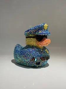 Rhinestone Police Officer Duck