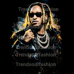 12 inch Hip Hop Half Tone DTF Heat Transfer Design for Clothing T-shirts Jackets Bags Pillowcases Easy to Use Ironing Pattern