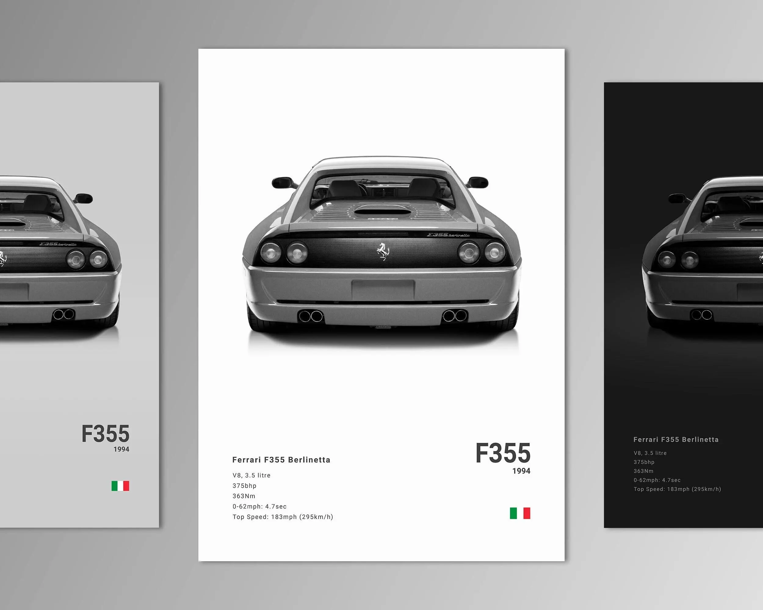 Ferrari F355 Berlinetta Poster Print | Wall Art | Car Photography