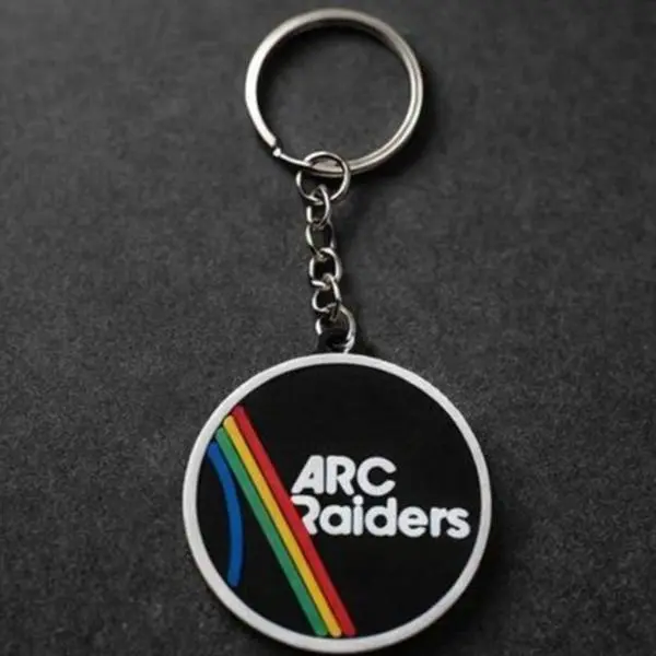 ARC Raiders Fan-Made Collectible Keychain for Everyday Use with Rainbow Logo and Durable Keyring