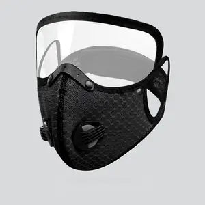 Sports Dust Protection Face Mask with Detachable Lens, Warm Filter Insert, Protective Face Shield for Cycling